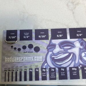 Anatometal 14g 7/16” hi polish titanium curved barbell